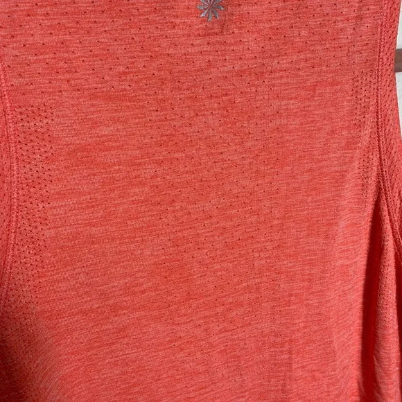 Athleta Uptempo II Sleeveless Tank Top Heathered Coral Size Medium - Picture 8 of 8